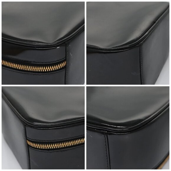 GUCCI Vanity Bamboo Pouch Enamel 2way Black - Picture 16 of 16